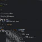 Close-up view of Python code on a computer screen, reflecting software development and programming.