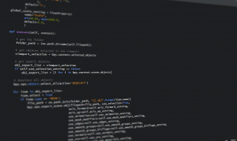 Close-up view of Python code on a computer screen, reflecting software development and programming.
