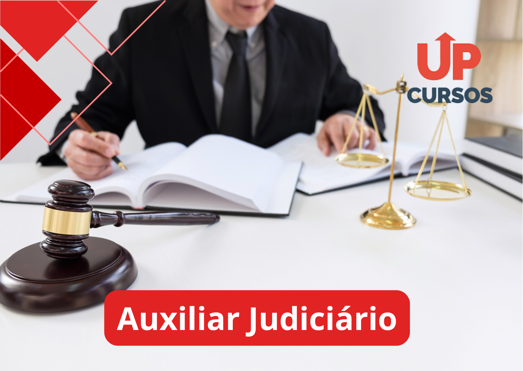 Curso online grátis de Auxiliar Judiciário