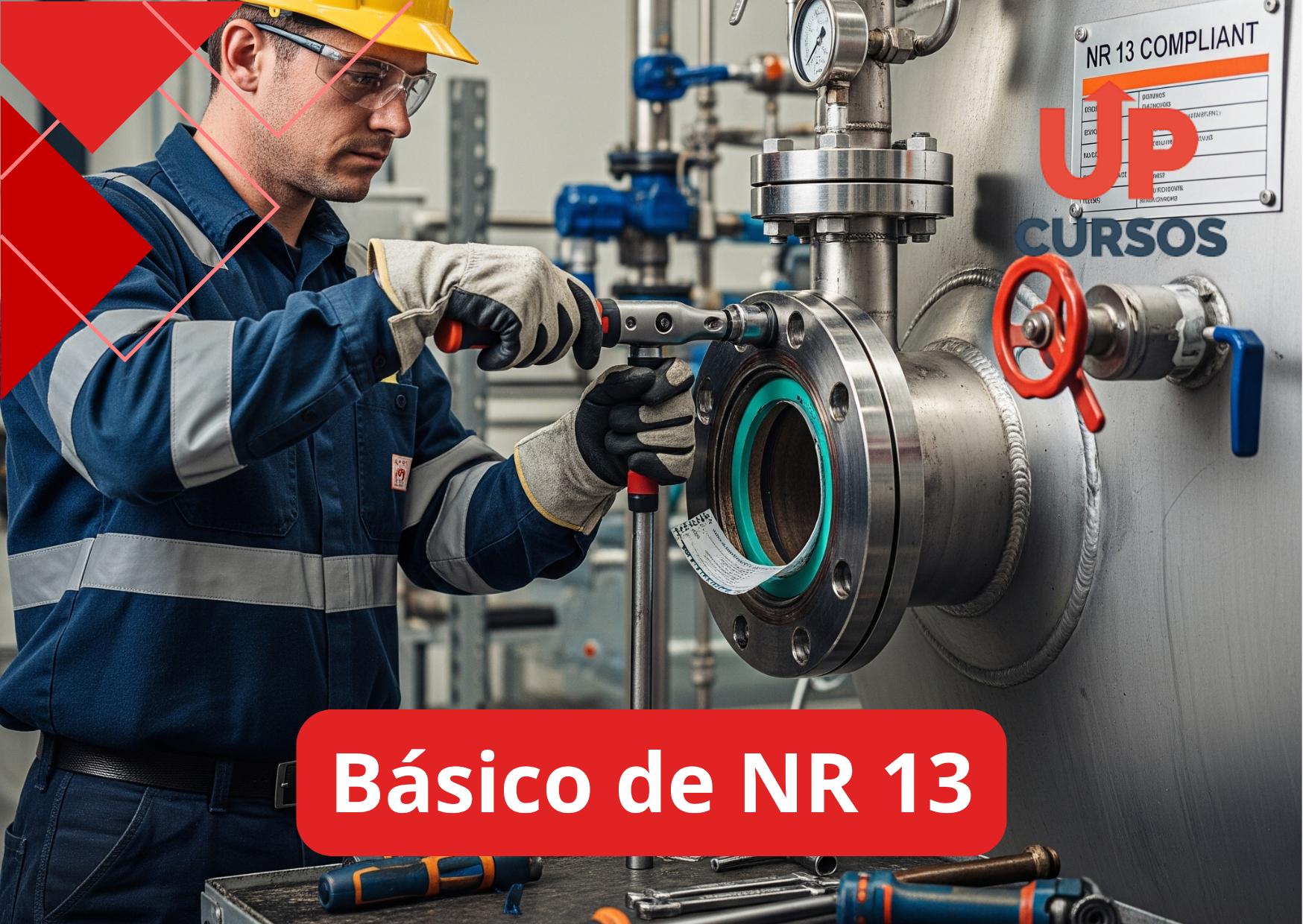 Curso online grátis de Básico de NR 13 - Caldeiras, Vasos de Pressão e Tubulação