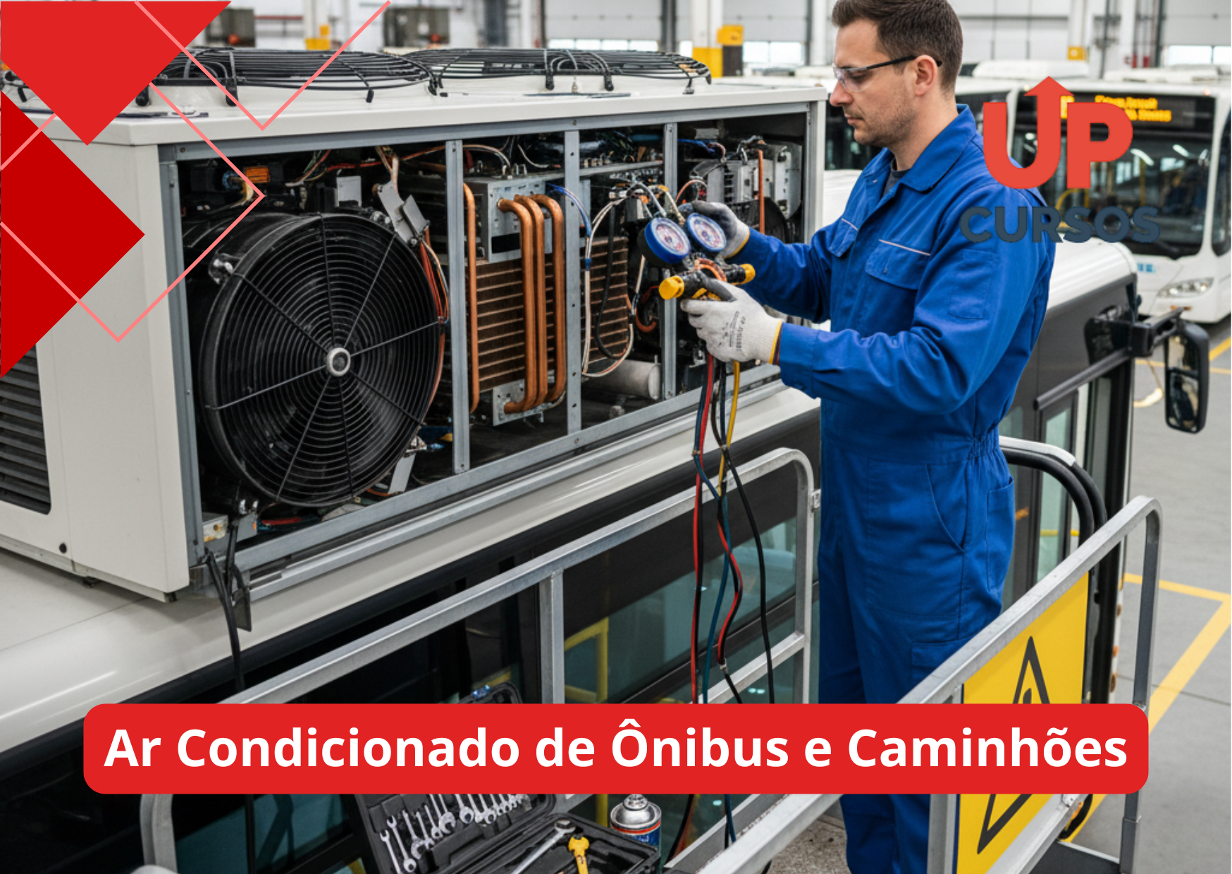 Curso online grátis de Ar Condicionado de Ônibus e Caminhões