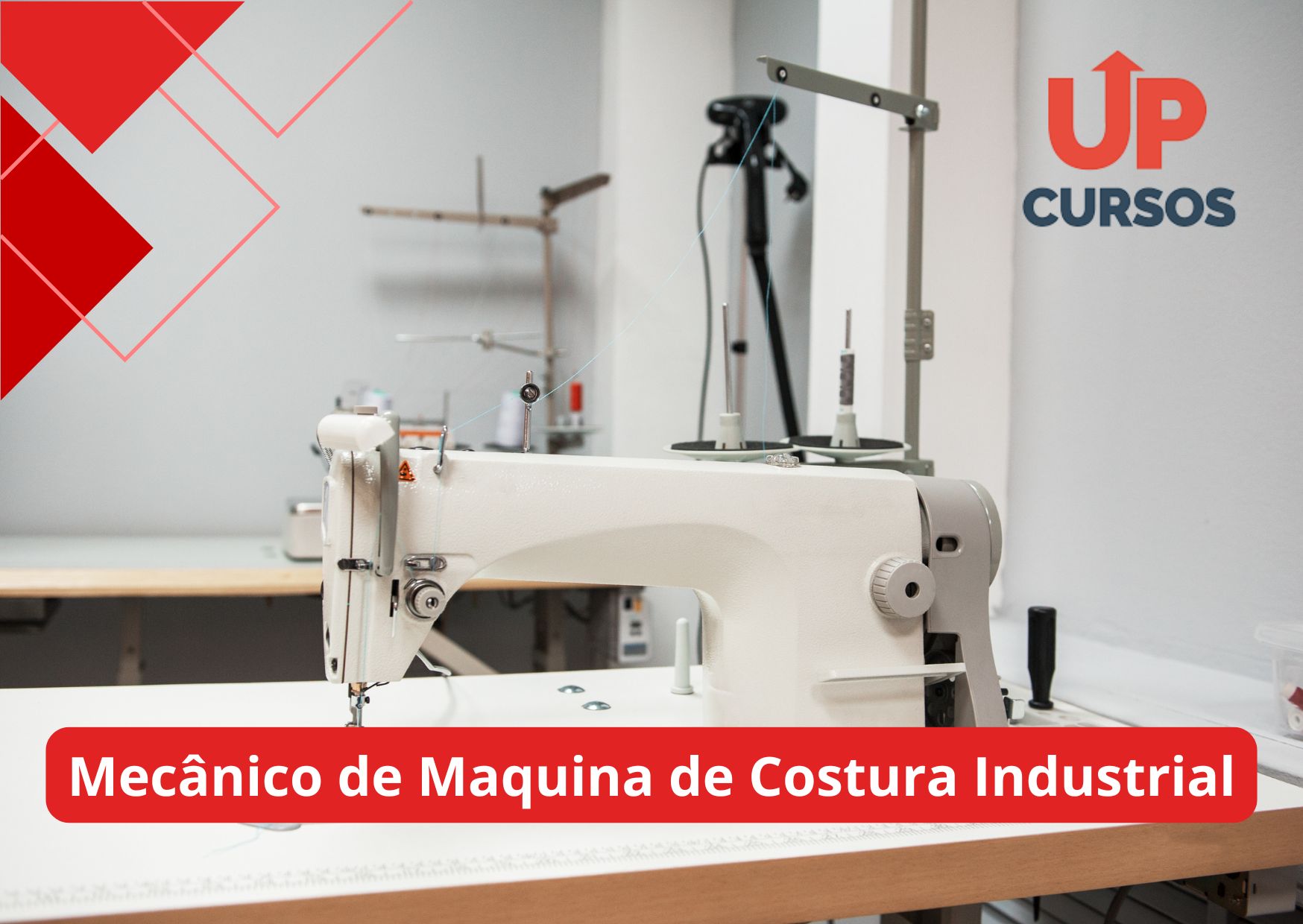 Curso online grátis de Mecânico de Maquina de Costura Industrial