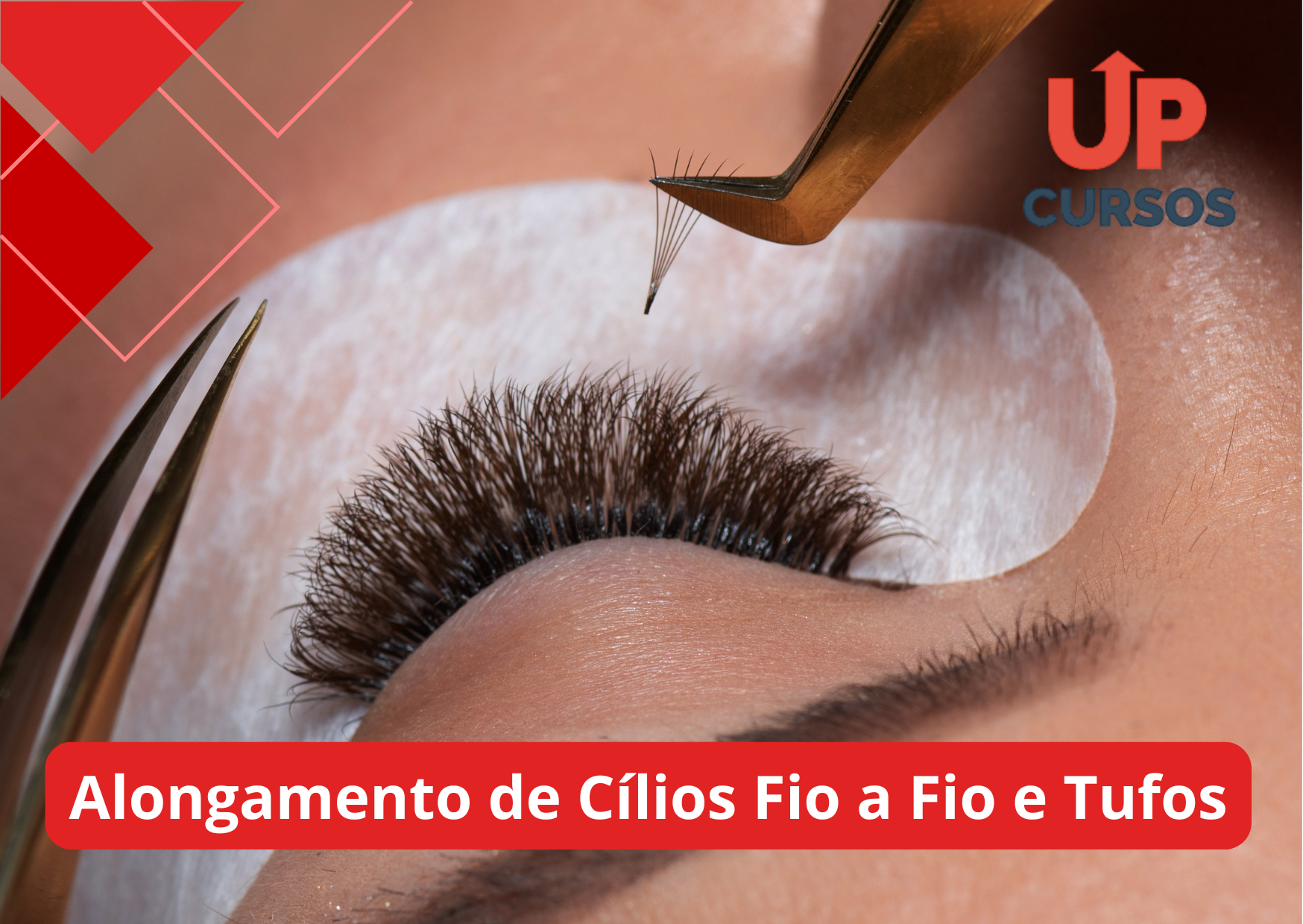 Curso online grátis de Alongamento de Cílios Fio a Fio e Tufos