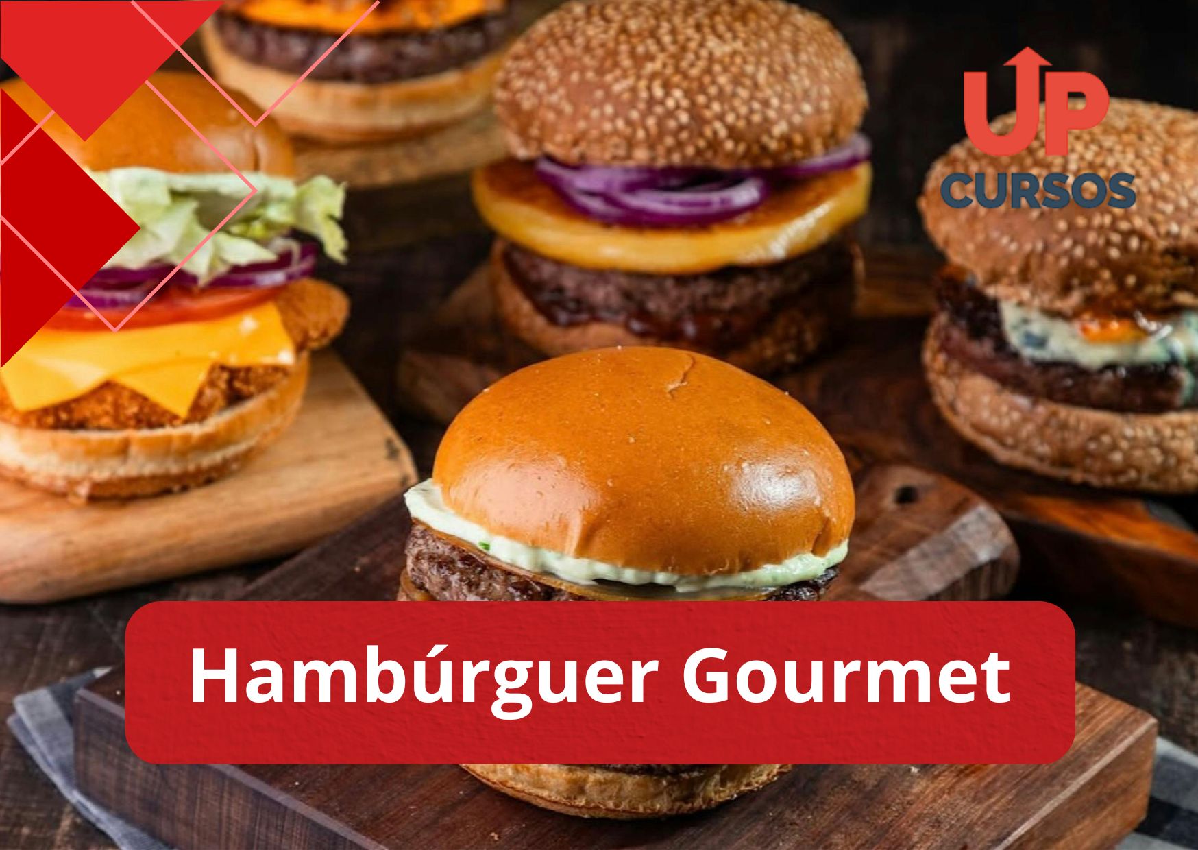 Curso online grátis de Hambúrguer Gourmet