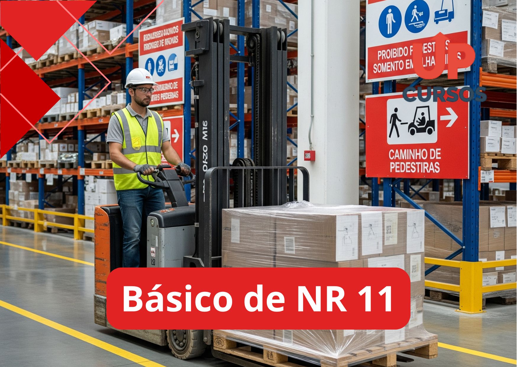 Curso online grátis de Básico de NR 11 - Transporte, Movimentação, Armazenagem e Manuseio de Materiais